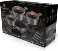 Berlinger Haus BH/7044 Edénykészlet - Metál szürke (17 részes)