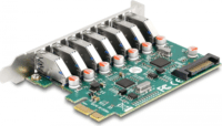 Delock 90104 7x külső USB Type-A 5Gbps port bővítő PCIe kártya