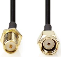Nedis CSGL02210BK30 RP-SMA Antenna kábel 3m - Fekete