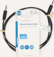 Nedis CAGL22000BK10 3.5mm Jack apa - 3.5mm Jack apa Kábel (1m)