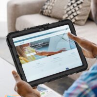 Tech-Protect Solid Samsung Galaxy Tab S9 FE 10.9 Ütésálló tablet tok - Fekete