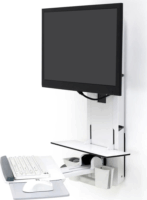 Ergotron 61-080-062 Monitor fali tartó + Billentyűzet tartó - Fehér