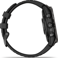Garmin Fenix 7 Pro Sapphire Solar (47mm) Okosóra - Karbonszürke (Fekete Szilikon szíjjal)