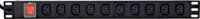 Gembird EG-PDU-10C132C19 Rackbeépíthető elosztó 10 aljzatos 2m - Fekete