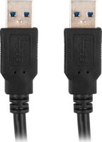 Lanberg USB-A apa - USB-A apa 3.0 Adatkábel - Fekete (1.8m)