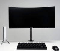 LC-Power RC-EQ-A32B 17"-32" LCD TV/Monitor asztali tartó kar - Fekete