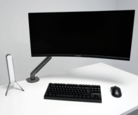 LC-Power RC-EQ-A32B 17"-32" LCD TV/Monitor asztali tartó kar - Fekete