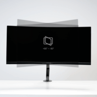 LC-Power RC-EQ-A32B 17"-32" LCD TV/Monitor asztali tartó kar - Fekete