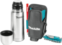 Makita E-15562 330ml Termosz kulacs + bögre - Fekete/Ezüst
