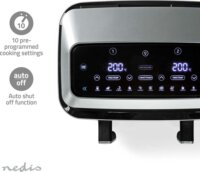 Nedis KAAF320BK 2x4.2L Forrólevegős fritőz - Fekete