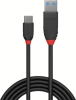 Lindy 36916 USB-A apa - USB-C apa 3.2 AdatKábel - Fekete (1m)