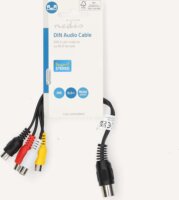Nedis CAGL20450BK02 DIN 5 apa - 4x RCA anya Kábel (0.2m)