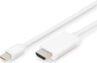 Digitus AK-340304-020-W Mini Displayport 1.2 - HDMI Kábel 2m - Fehér