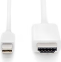 Digitus AK-340304-020-W Mini Displayport 1.2 - HDMI Kábel 2m - Fehér