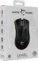 White Shark Lionel Wireless Gaming Egér - Fekete