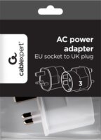 Gembird A-AC-EUFUKM-01 utazó adapter angol aljzathoz