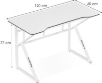 Huzaro Hero 1.6 Gamer asztal - Fehér
