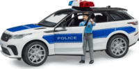 Bruder Range Rover Velar Rendőrautó figurával - Fehér/Kék