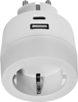 Commel 240801 1x USB Type-A / 1x USB Type-C Hálózati töltő - Fehér (17W)