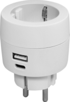 Commel 240801 1x USB Type-A / 1x USB Type-C Hálózati töltő - Fehér (17W)