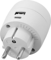 Commel 240801 1x USB Type-A / 1x USB Type-C Hálózati töltő - Fehér (17W)