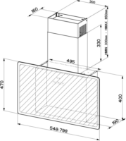 Faber GLAM-FIT 55 BK Páraelszívó - Fekete