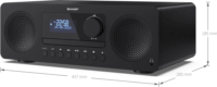 Sharp XL-B720D DAB+ Mikro HiFi rendszer - Fekete