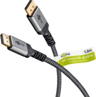 Goobay 65264 DisplayPort 1.4 - DisplayPort 1.4 Kábel 1m - Szürke