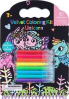 Tooky Toy Tookyland Bársonyos színezőkészlet, 6 db-os - Unikornis