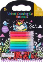 Tooky Toy Tookyland Bársonyos színezőkészlet, 6 db-os - Állatok