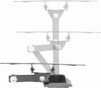 Gembird WM-42ST-01 23"-42" LCD TV/Monitor fali tartó - Fekete (1 kijelző)