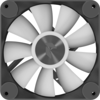 AeroCool APNX FP1-120 PWM ARGB Rendszerhűtő - Fekete