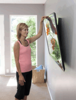 Ergotron 61-061-085 30"-55" LCD TV/Monitor fali tartó - Fekete