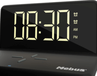 Mebus 25622 Digitális Ébresztőóra - Fekete