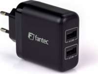 Fantec 2478 2x USB Type-A Hálózati töltő - Fekete (24W)