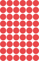 Avery Zweckform 3141 12mm Jelölőpontok - Piros (270 db/csomag)