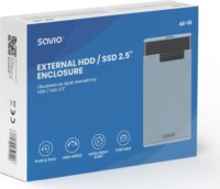 Savio AK-66 2.5" USB 3.0 Külső HDD/SSD ház - Átlátszó