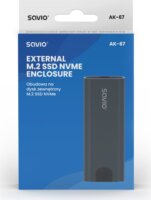 Savio AK-67 M.2 USB 3.0 Külső SSD ház - Szürke