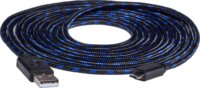 Snakebyte 600787 USB Type-A apa - MÍicroUSB apa Adat és töltő kábel - Fekete/Kék (4m)