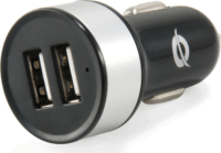 Conceptronic CUSBCAR2A 2x USB-A Autós töltő - Fekete/Szürke (5V / 2.1A)