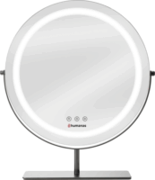 Humanas HS-HM Scarlet LED Asztali Kozmetikai Sminktükör Ø 40 cm - Fekete