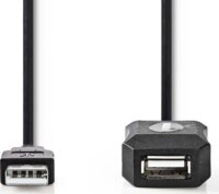 Nedis CCGL60EXTBK200 USB Type-A apa - USB Type-A anya 2.0 Hosszabbító kábel - Fekete (10m)