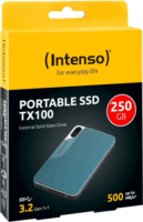 Intenso 250GB TX100 USB 3.2 Külső SSD - Szürke/Kék