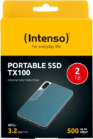 Intenso 2TB TX100 USB 3.2 Külső SSD - Szürke/Kék