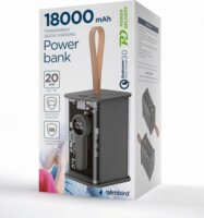 Gembird PB18-TQC3-01 Powerbank 18000mAh (3A / 5-12V) - Fekete