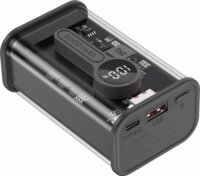 Gembird PB09-TQC3-01 Powerbank 9000mAh (3A / 5-12V) - Fekete