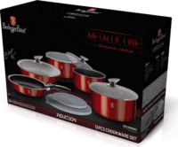 Berlinger Haus BH/1674 Edénykészlet - Piros (12 részes)