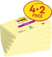 3M POSTIT Super Sticky 76x127mm öntapadó jegyzettömb - Sárga (90 lap / tömb)