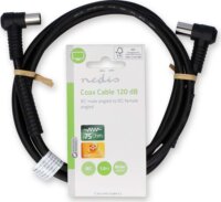 Nedis Koax apa - Koax anya Kábel 1.50m - Fekete