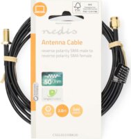 Nedis RP-SMA apa - RP-SMA anya Kábel 2m - Fekete